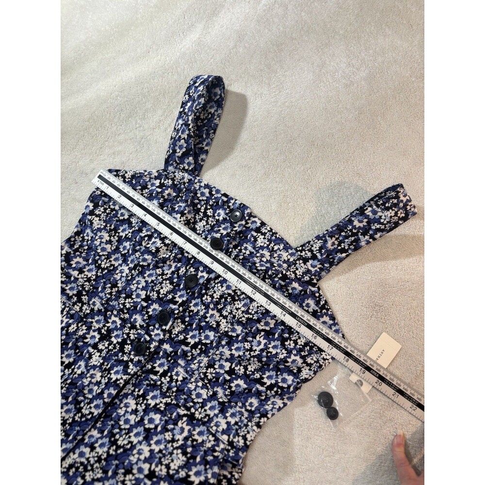 Anthropologie Navy Blue Floral Jumpsuit - Picture 11 of 13